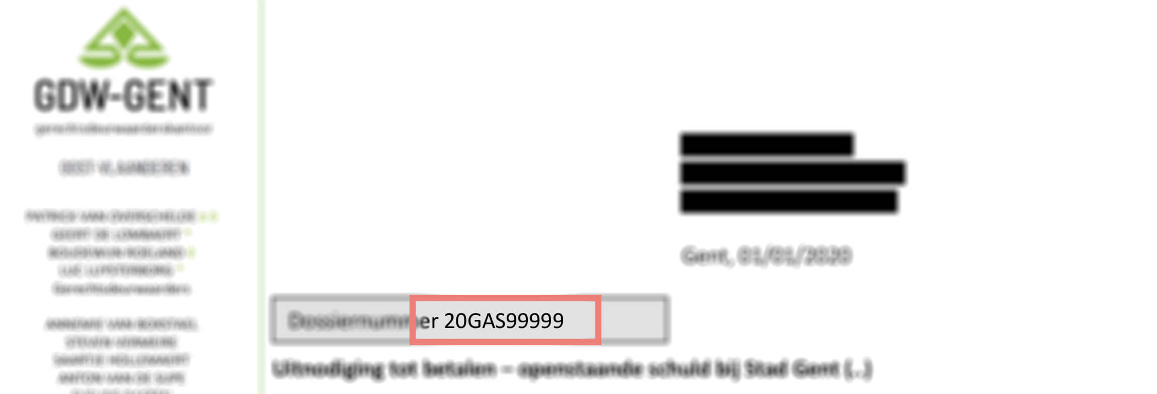 where to find the file number on the payment request